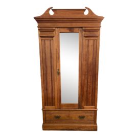 Early 20th Century Mirrored Wardrobe Armoire