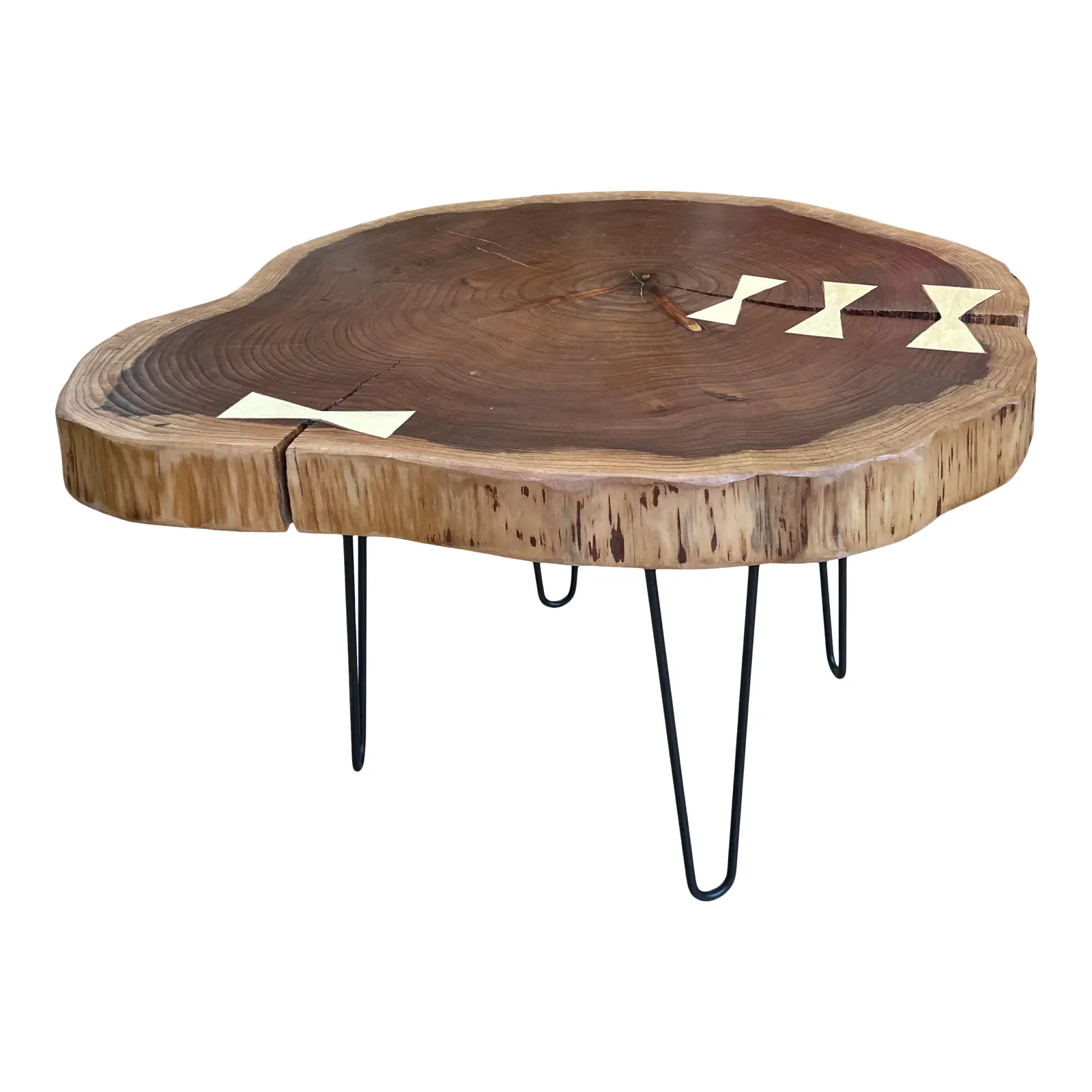 Bob Baker Live Edge Redwood + Elm Coffee Table