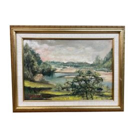 Luigi Aghemo- Custom Framed Original Oil Landscape