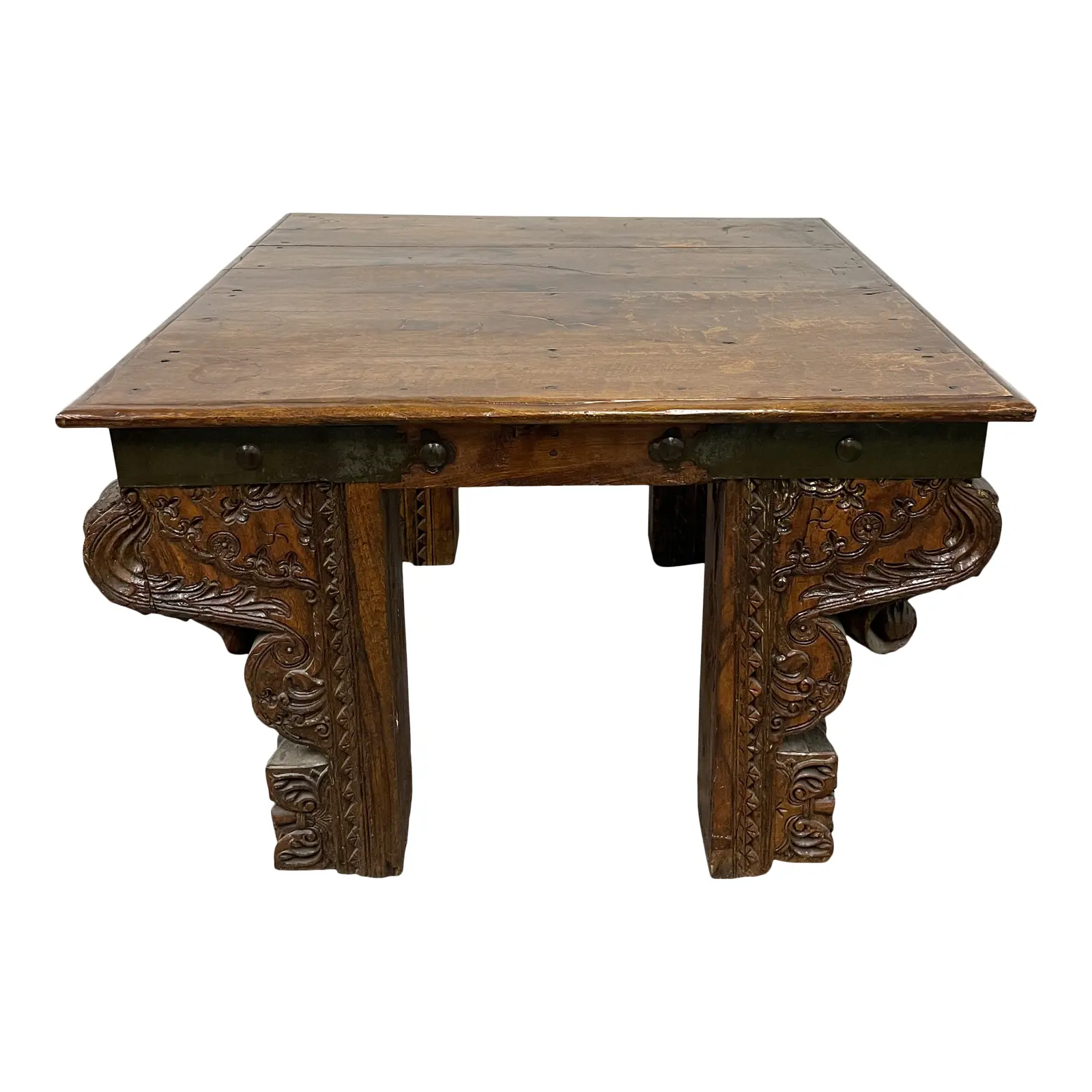 Mid 20th Century Indonesian Corbel Base Occasional Table