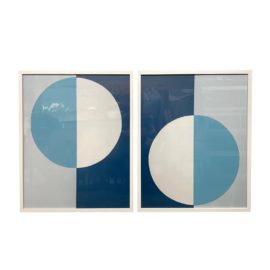 "Blue & White Forever" Reproduction Prints by Stephanie Henderson  - a Pair
