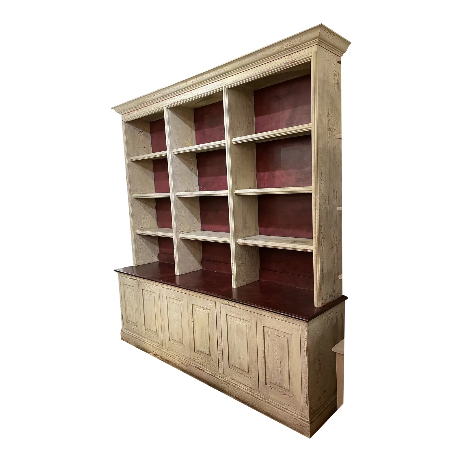 Late 20th Century Reproduction French Antique Bookcase. Original Price: $5,500