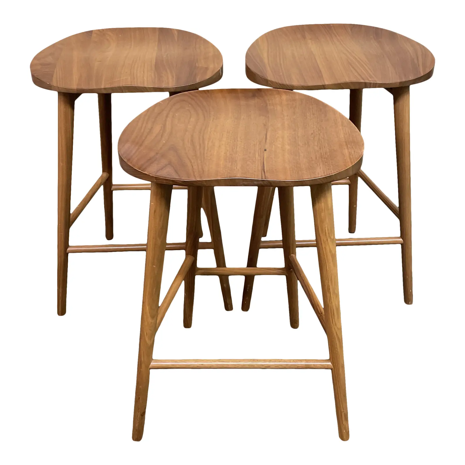 Room & Board Bay Walnut Counter Stools, Set of 3. Original Price: $1,347