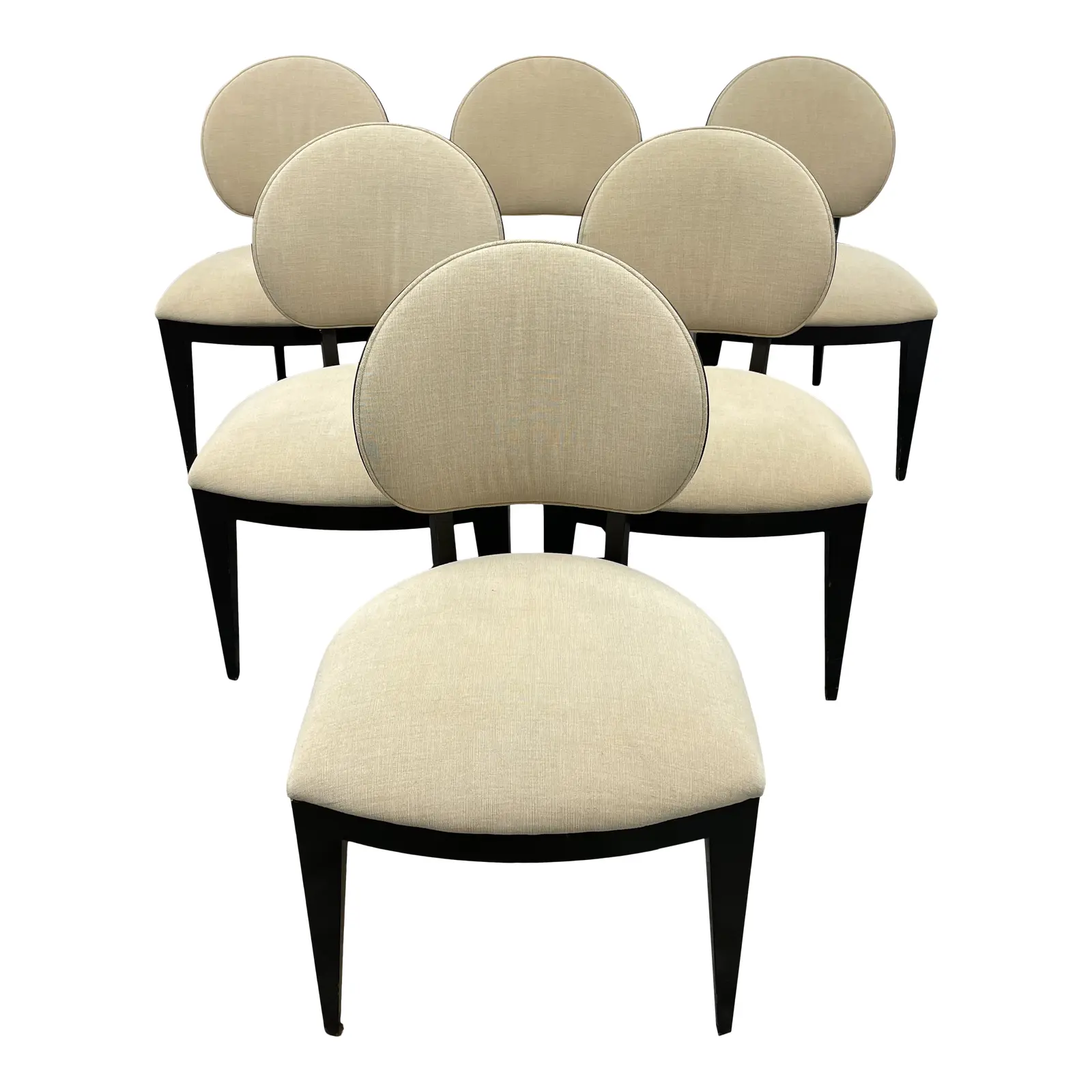 Berman Rosetti Jake Chairs - Set of Six. Original Price: $6,000