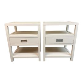Pottery Barn Campaign Style Nightstands - a Pair. Original Price: $598