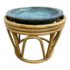 Late 20th Century Rattan & Ceramic Dish