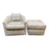 California Sofa Custom Swivel Chair + Ottoman