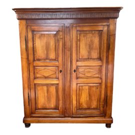 Mid 20th-Century Wood Clothing Armoire