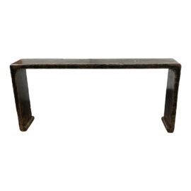 Early 20th Century Asian Weathered Elm Altar Console