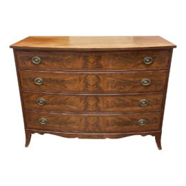 Early 20th Century Northern Furniture Co. Four Drawer Bow Dresser. Original Price: $1,500