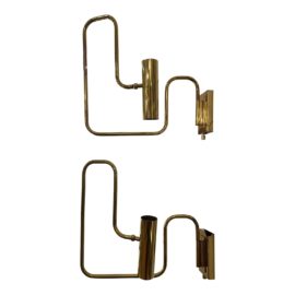 NEW Gentner Design Brass Pivot Wall Sconces - a Pair. Original Price: $4,800