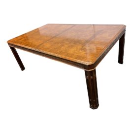 Mid 20th Century Chinese Chippendale Style Extension Dining Room Table