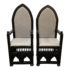 Pieces Inc. Vintage Style Upholstered Accent Chairs
