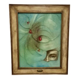 Alberto Padilla Quintero "Thinking With the Heat" Framed Paitning
