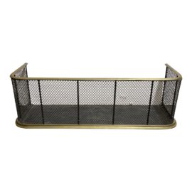Late 20th Century Brass Fireplace Screen