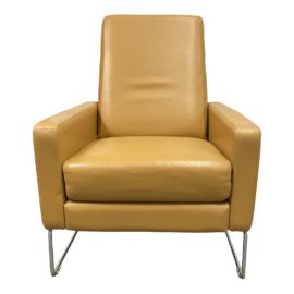 Design Within Reach Jeffrey Bernett Leather Flight Recliner. Original Price: $3,795