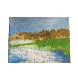 NEW Vénus Oriane Abstract Nature Mixed Media. Original Price: $950