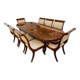 Bernhardt Furniture Conservatory Dining Table + 8 Chairs. Original Price: $7,325