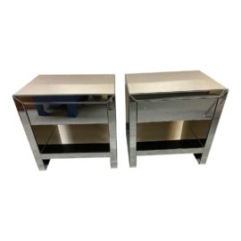 Williams-Sonoma Home Harrington Mirrored Nightstands, a Pair. Original Price: $1,499