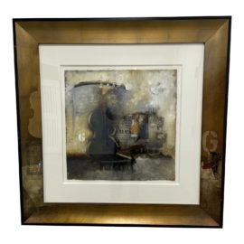 Original Mixed Media Custom Framed Artwork + Signed