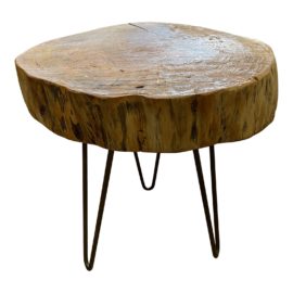 CB2 Wood Stump Stool