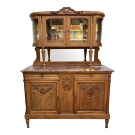 Antique French Carved Walnut Sideboard. Original Price: $5,000