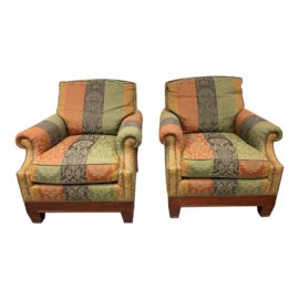 Belmar Furniture Custom Belmar Club Chairs, a Pair. Original Price: $9,000