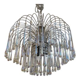 Late 20th Century Murano Teardrop Chandelier, Large