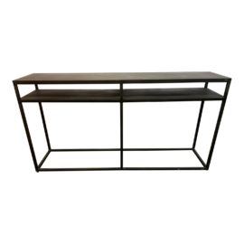 Pottery Barn Burke Iron Console. Original Price: $899