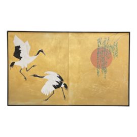Don Nix Two-Panel "Cranes" Original Painting