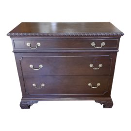 Late 20th Century Traditional English Style Three Drawer Dresser