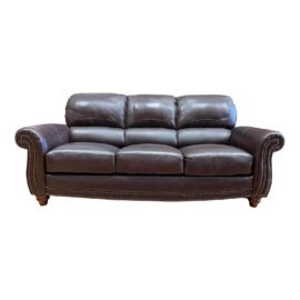 Leather Italia USA James Sofa. Original Price: $2,624