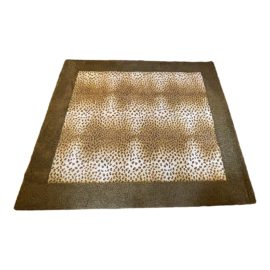 Custom Leopard + Shag Rug - 9′4″ × 10′5″. Original Price: $2,432