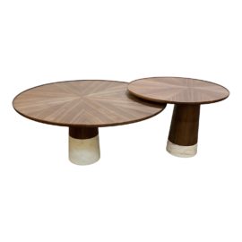 NEW Roche Bobois Fabrice Berrux Colorado Double Cocktail Tables. Original Price: $4,525