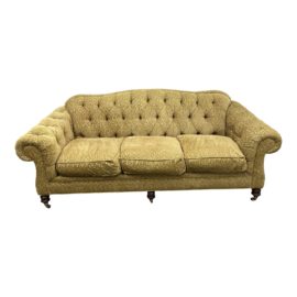 Lillian August Chesterfield Chenille Sofa