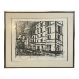 Bernard Buffet "Restaurant Chez Barbe" Limited Edition Lithograph