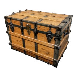 Late 19th Century Steamer Trunk, Restored