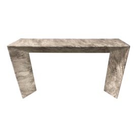 NEW Custom Design Diamond Bench Faux Marble Console