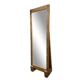 NEW Custom Design Two Piece Wood Framed Floor Mirror