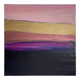 Jacqueline Neuwirth Oil on Canvas "Gold Horizon" Signed 2018