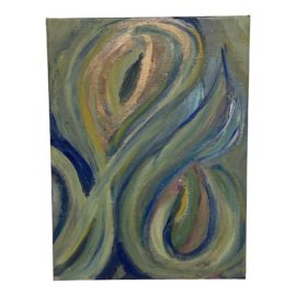 Littleton S Irby "Eyes" Acrylic Abstract