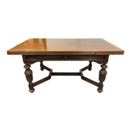 Mid 20th Century Black Forest Extension Dining Table/Desk