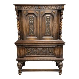 Mid 20th Century Black Forest Style Cabinet