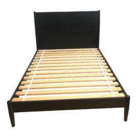 Full Size West Elm Mid-Century Dark Mineral Bed Frame