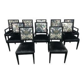 A. Rudin Custom Dining Chair - Set of Ten. Original Price: $12,000