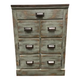 Pottery Barn Industrial Antiqued Small Cabinet Sideboard
