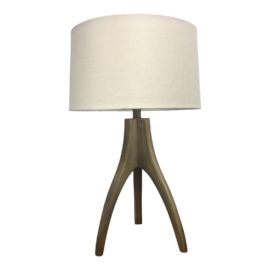 Crate & Barrel Cleo Oiled Brass Table Lamp. Original Price: $400