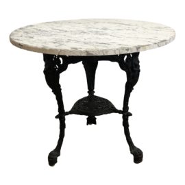Early 20th Century Wrought Iron Bistro Table