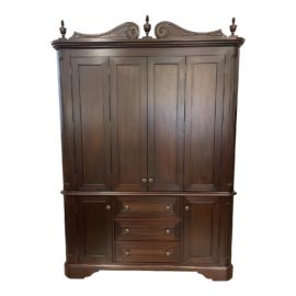 Custom Design Two Piece Corner Media Armoire