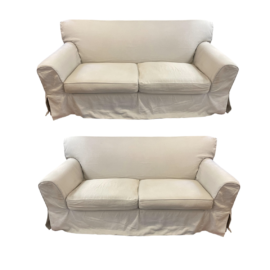 Burton James Sofs + Holly Hunt Slipcover, a Pair
